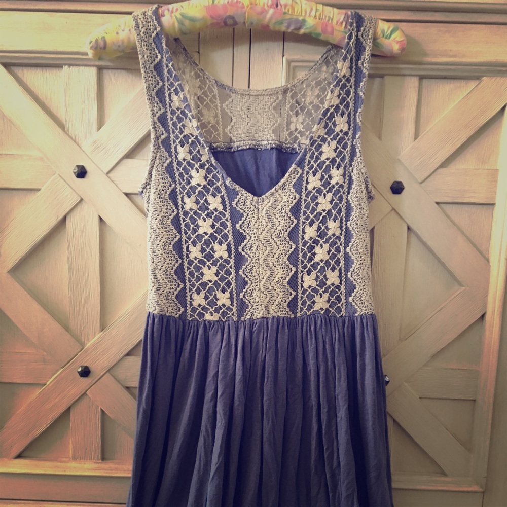 Lavender lace dress